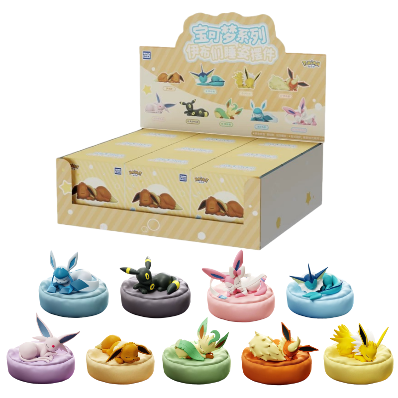Model Kit Eevee - Anime Pokémon Eevee Familie Slaappositie Ornament