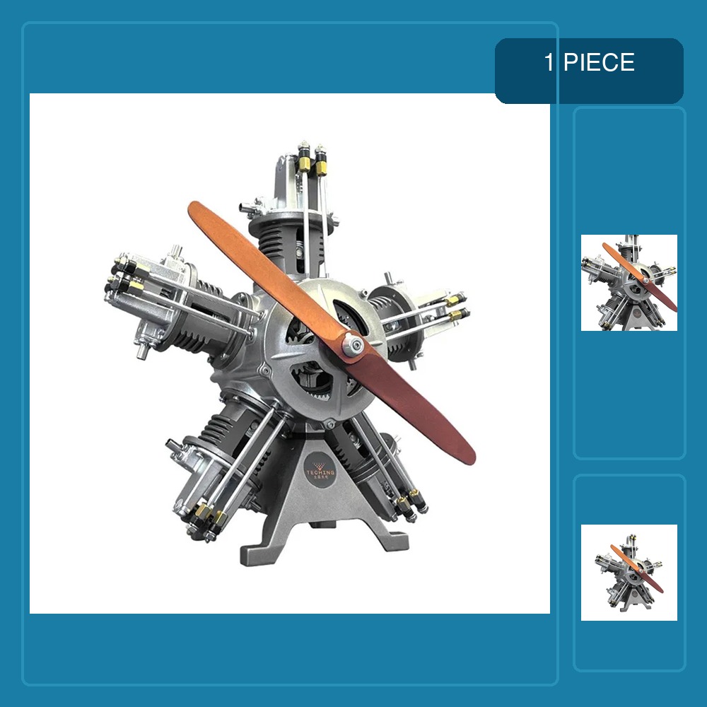 Model Kit Engine V8 - TECHING V8 Motor Metalen Modelbouwpakket DIY