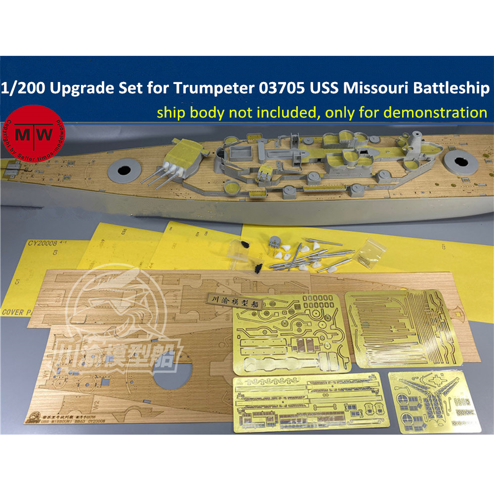 Model Kit Uss Missouri - 1/200 Schaal Upgrade Set Voor Trumpeter