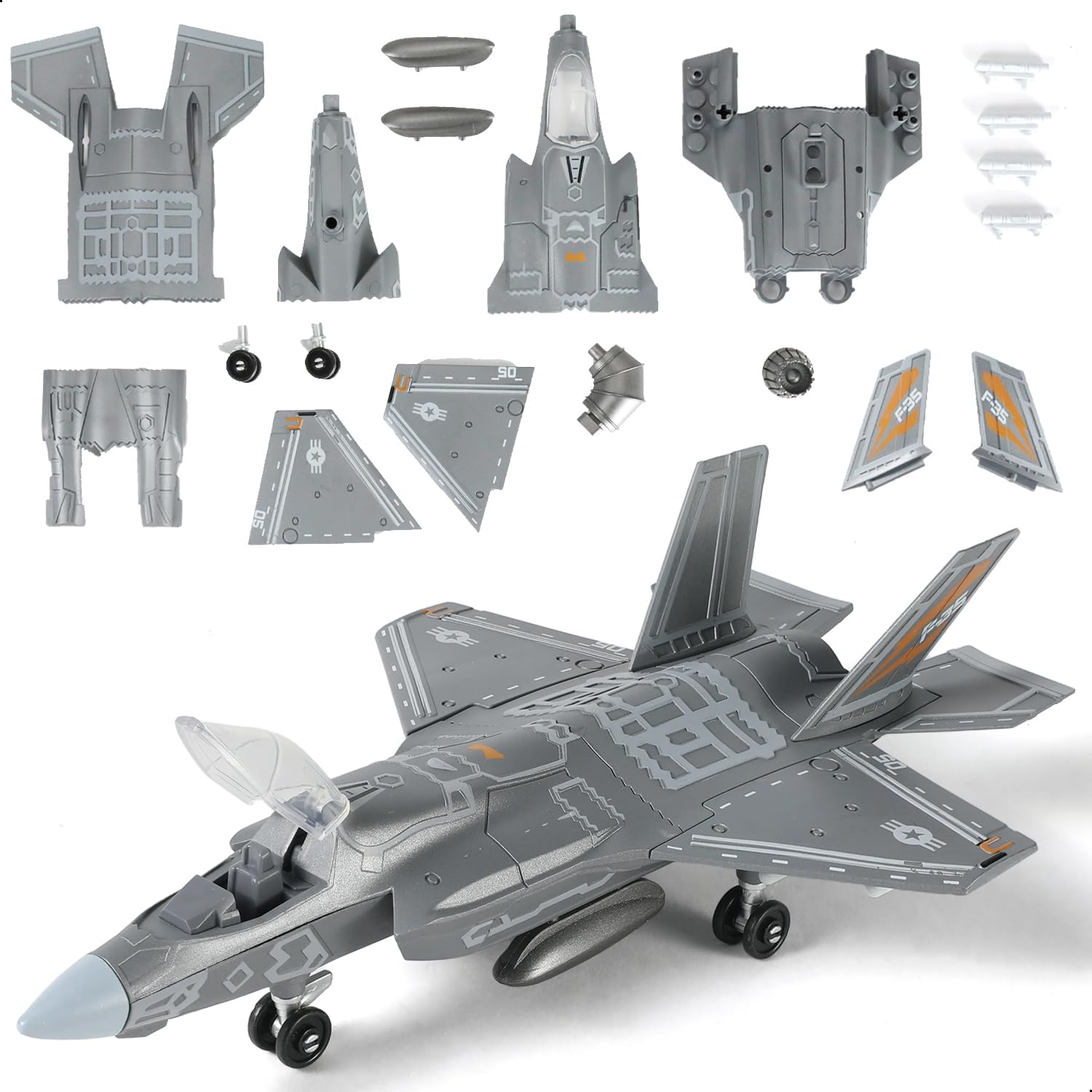 Model Kit Quick - 1:72 Schaal F-35 Jachtvliegtuig Snelle Bouwmodel