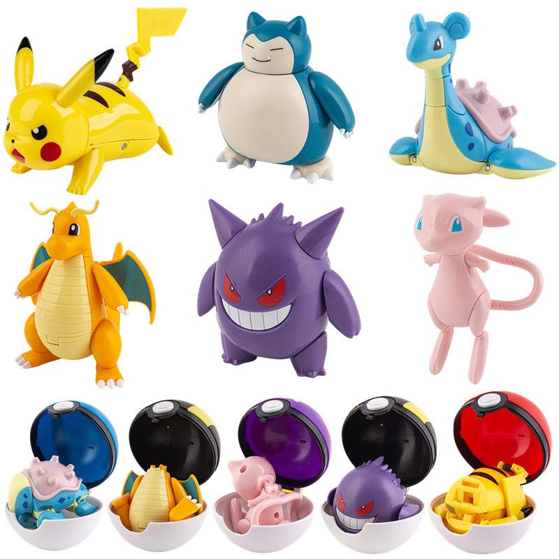 Model Kit Eevee - Pokemon Figuur Pokeball Transformeren Pikachu Charizard