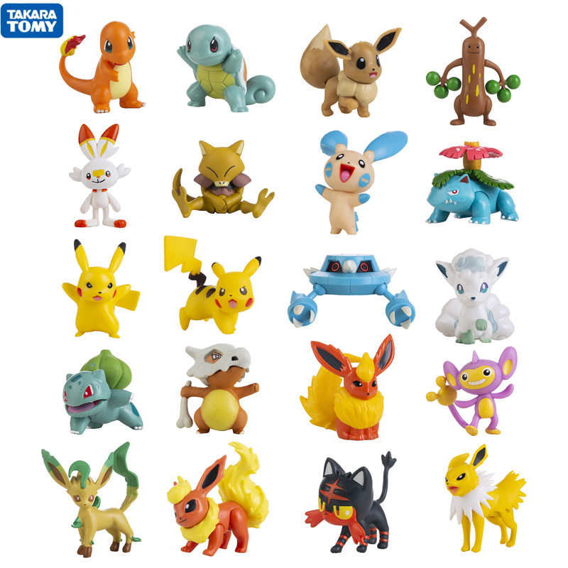 Nieuwe 3-8 CM Pokemon Hot Cart - Model Kit Eevee recensie en prijs