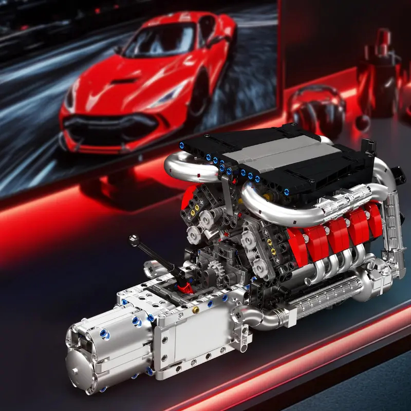 Mould King 10203 1169-delige S - Model Kit Engine V8 recensie en prijs