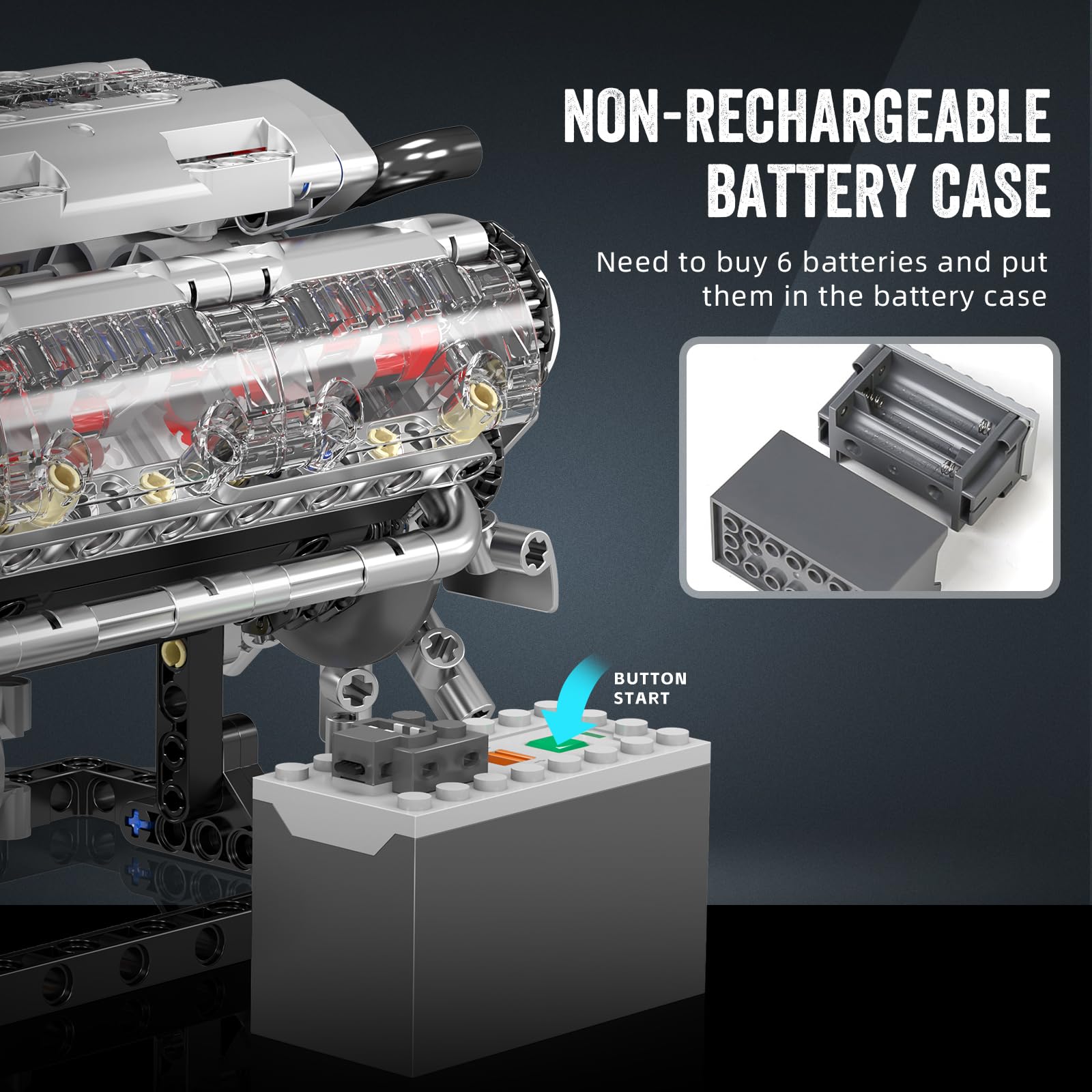 Mould King 10088 V8 Motor Bouw - Model Kit Engine V8 recensie en prijs